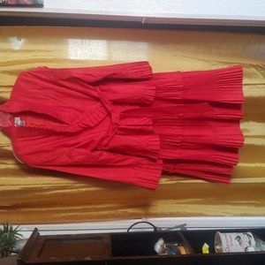 !A RED BLOUSE AND A SKIRT BY FALLY TAYLOR!